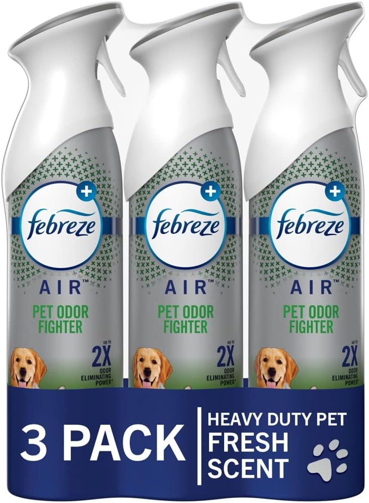 Febreze Air Mist Air Freshener Spray, Odor-Fighting Room Spray, Air Fresheners for Home and Bathroom and Kitchen, Aerosol Can, Unstopables Fresh Scent, 8.8oz, 3 Count