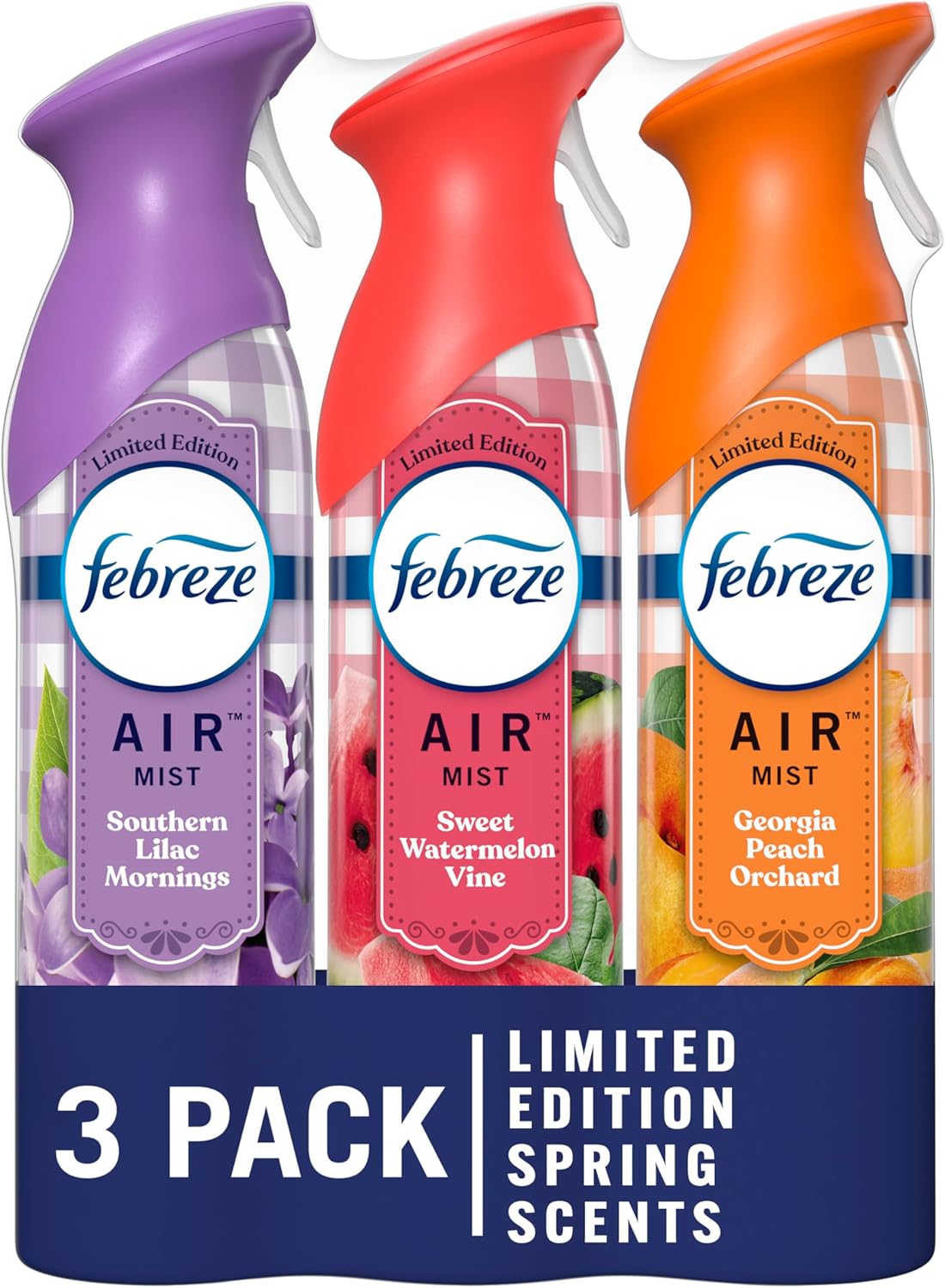 Febreze Air Mist Air Freshener Spray, Odor-Fighting Room Spray, Air Fresheners for Home and Bathroom and Kitchen, Aerosol Can, Unstopables Fresh Scent, 8.8oz, 3 Count
