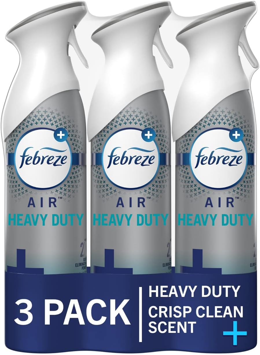 Febreze Air Mist Air Freshener Spray, Odor-Fighting Room Spray, Air Fresheners for Home and Bathroom and Kitchen, Aerosol Can, Unstopables Fresh Scent, 8.8oz, 3 Count