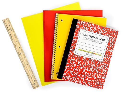 Back to School Supply Box - Grades K-5 Back to School Supplies - 32 Piece Kit with Handled Box
