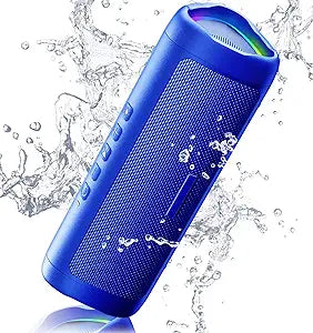 Bluetooth Speaker with HD Sound, Portable Wireless, IPX5 Waterproof, Up to 20H Playtime, TWS Pairing, BT5.3, for Home/Party/Outdoor/Beach, Electronic Gadgets, Birthday Gift (Black)