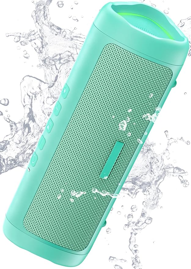 Bluetooth Speaker with HD Sound, Portable Wireless, IPX5 Waterproof, Up to 20H Playtime, TWS Pairing, BT5.3, for Home/Party/Outdoor/Beach, Electronic Gadgets, Birthday Gift (Black)