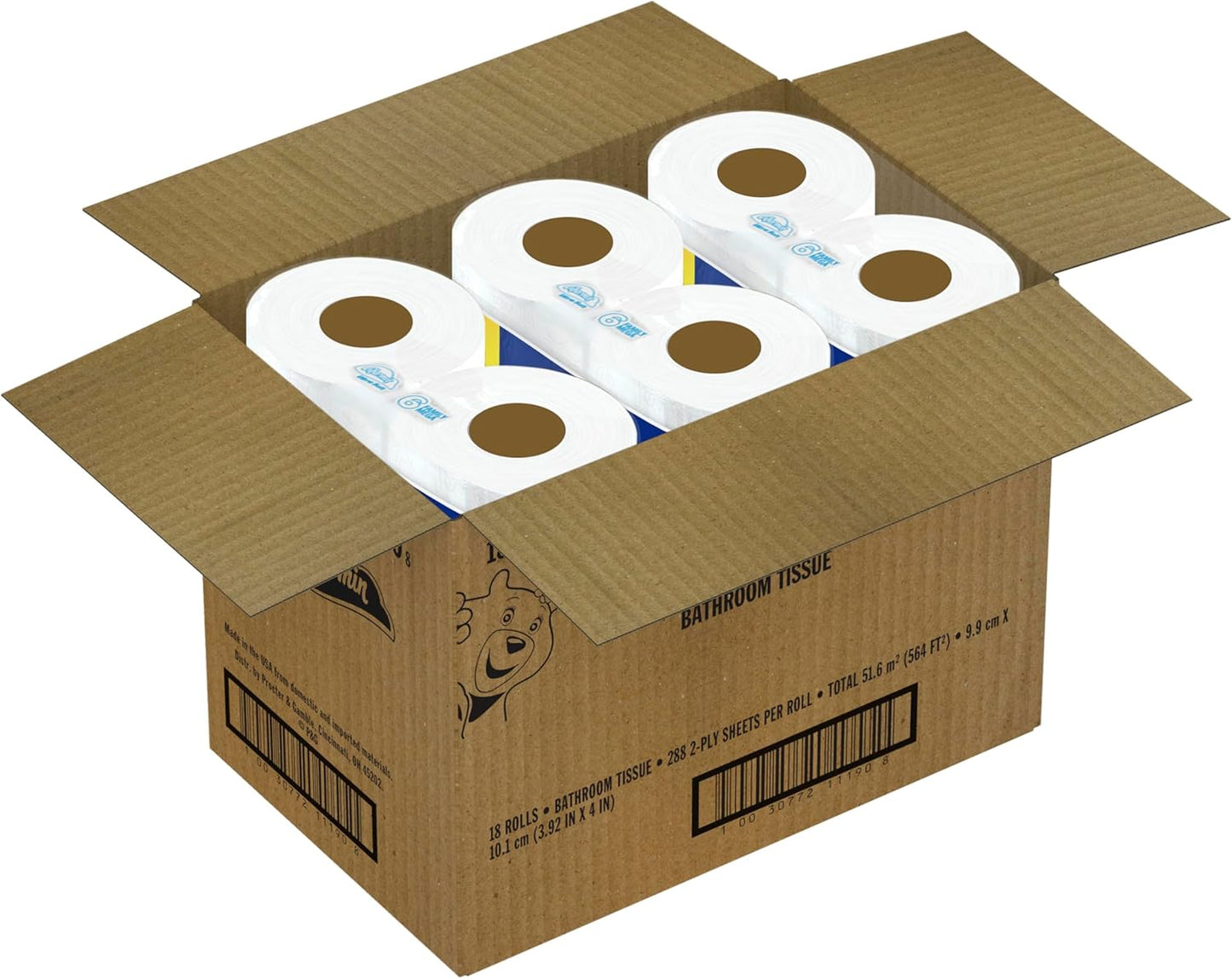 Charmin Ultra Soft Cushiony Touch Toilet Paper, 24 Family Mega Rolls = 123 Regular Rolls