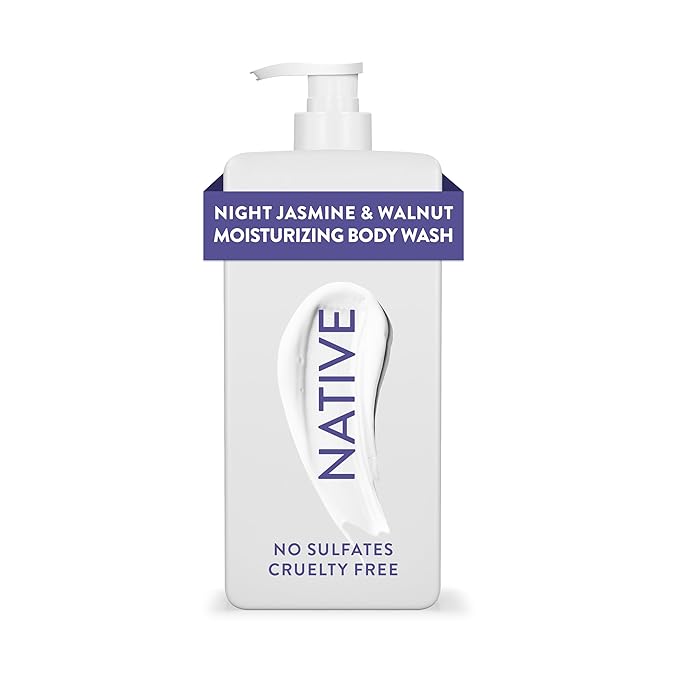 Native Moisturizing Body Wash Contains Naturally Derived Ingredients | For Women & Men, Sulfate, Paraben, & Dye Free Leaving Skin Soft and Hydrated | Shea Butter & Almond 18 oz