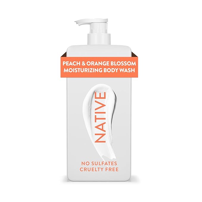 Native Moisturizing Body Wash Contains Naturally Derived Ingredients | For Women & Men, Sulfate, Paraben, & Dye Free Leaving Skin Soft and Hydrated | Shea Butter & Almond 18 oz