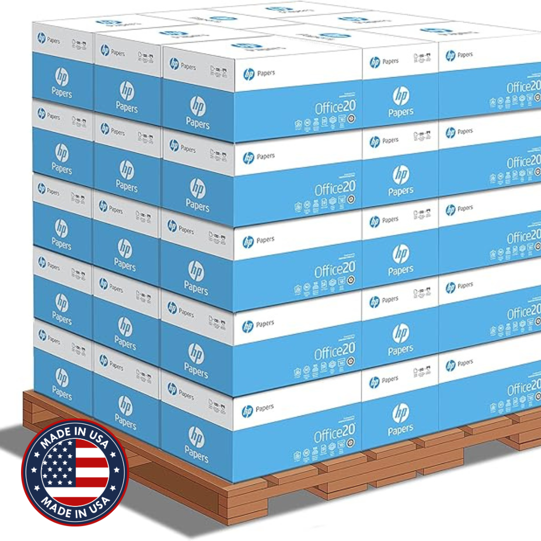 HP Printer Paper | 8.5 x 11 Paper | Copy &Print 20 lb | 1 Ream Case - 500 Sheets| 92 Bright | Made in USA - FSC Certified | 200060