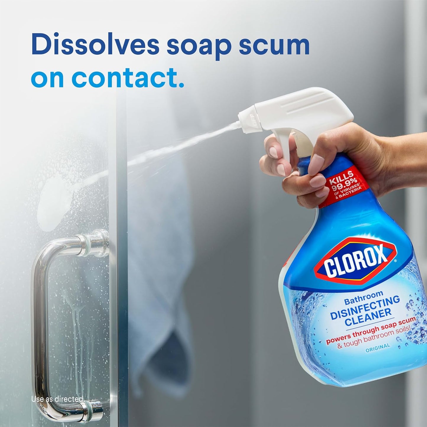 Clorox Disinfecting All-Purpose Cleaner 32 Oz and Disinfecting Bathroom Cleaner, Household Essentials, 30 Oz, Pack of 390