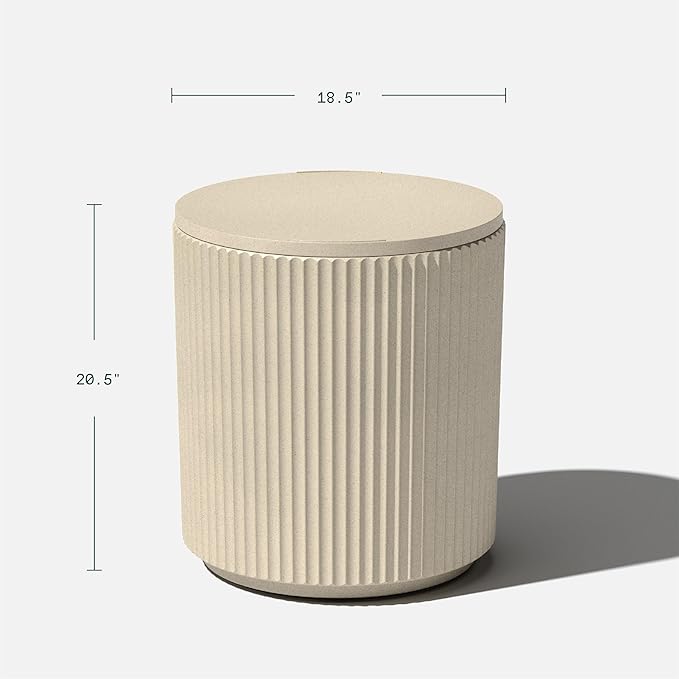 Chill Side Table - 2 in 1 - Designed for use as Outdoor Side Table, Patio Decor and Ice Chest