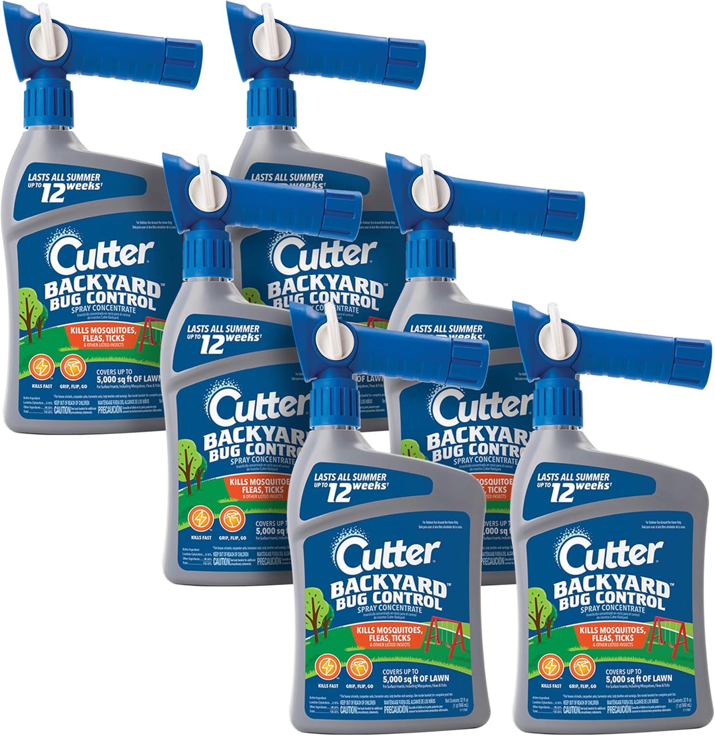 Cutter Backyard Bug Control Spray Concentrate, Mosquito Repellent, Kills Mosquitoes, Fleas & Listed Ants, 32 fl Ounce