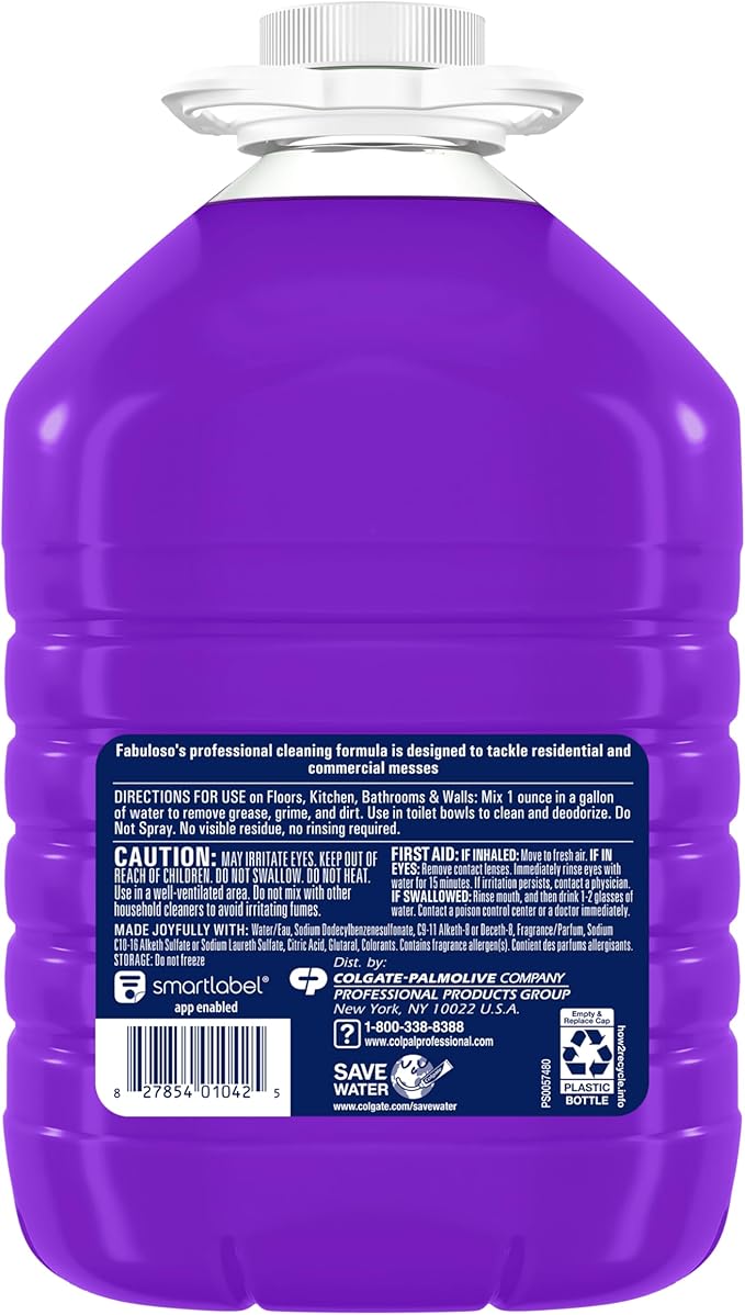 Fabuloso Professional All Purpose Cleaner & Degreaser - Lavender, 1 Gallon (Pack of 1)