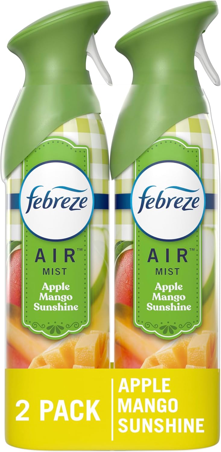 Febreze Air Mist Air Freshener Spray, Odor-Fighting Room Spray, Air Fresheners for Home and Bathroom and Kitchen, Aerosol Can, Gain Island Fresh Scent, 8.8oz, 2 Count