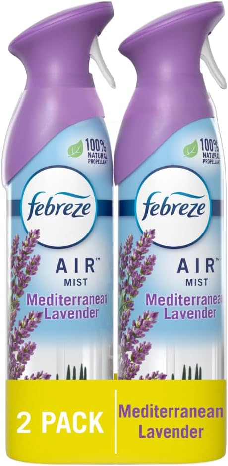 Febreze Air Mist Air Freshener Spray, Odor-Fighting Room Spray, Air Fresheners for Home and Bathroom and Kitchen, Aerosol Can, Gain Island Fresh Scent, 8.8oz, 2 Count