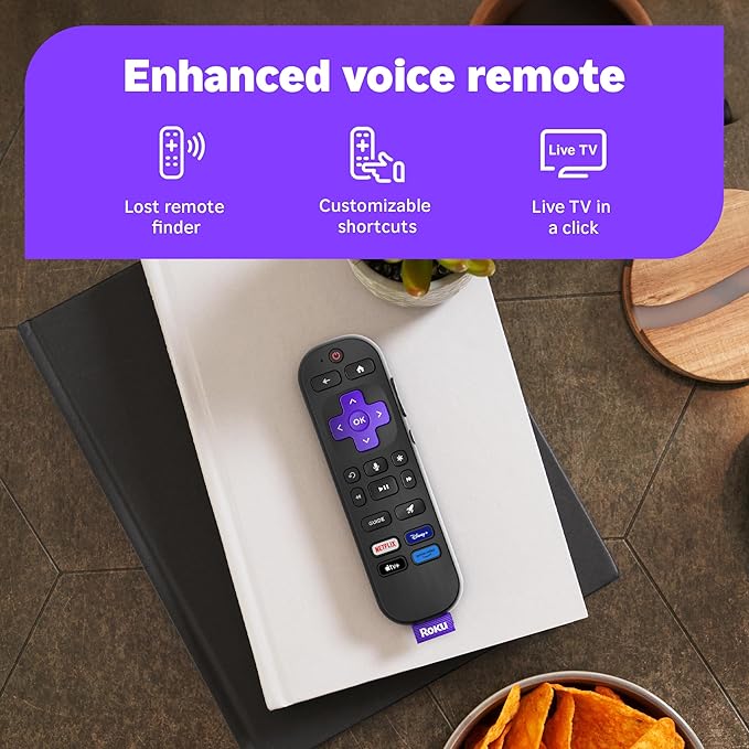 Roku Smart TV 2025 – 43-Inch Select Series, 4K HDR TV – RokuTV with Enhanced Voice Remote – Flat Screen LED Television with Wi-Fi for Streaming Live Local News, Sports, Family Entertainment