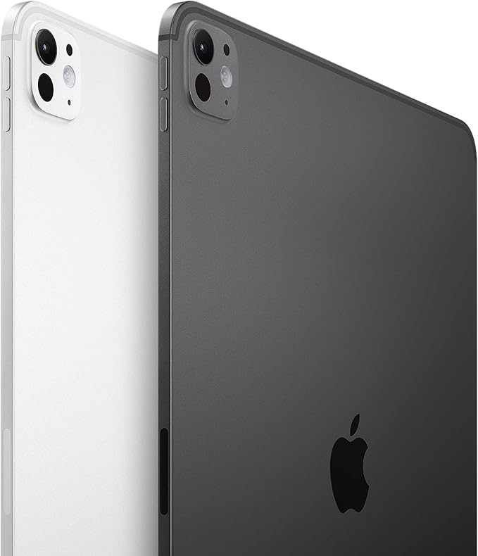 Apple iPad Pro 13-Inch (M4): Built for Apple Intelligence, Ultra Retina XDR Display, 256GB, 12MP Front/Back Camera, LiDAR Scanner, Wi-Fi 6E, Face ID, All-Day Battery Life — Space Black