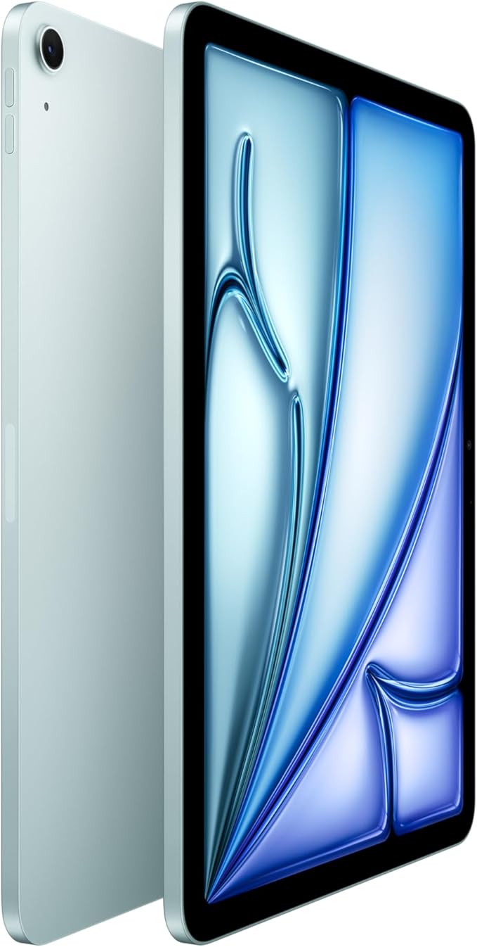 Apple iPad Air 11-inch with M3 chip Built for Apple Intelligence, Liquid Retina Display, 128GB, 12MP Front/Back Camera, Wi-Fi 6E, Touch ID, All-Day Battery Life — Blue