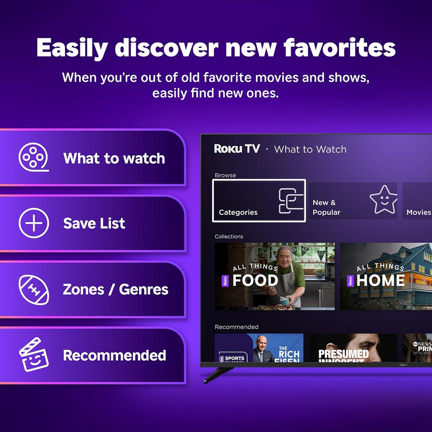 Roku Smart TV 2025 – 55-Inch Pro Series, Mini-LED TV – RokuTV with Backlit Voice Remote Pro – Flat Screen 4K QLED Television with 120Hz Refresh Rate & Dolby Vision IQ, Live News, Sports, Entertainment
