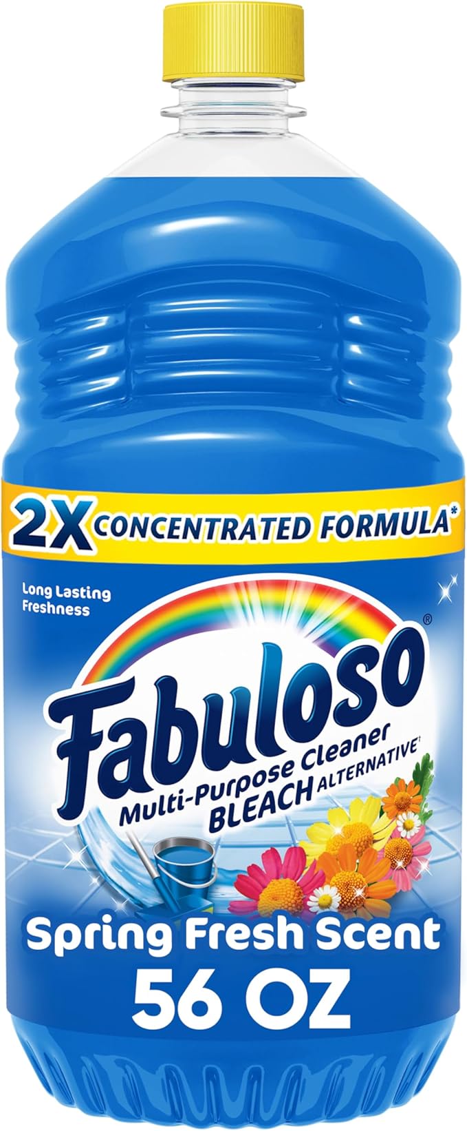 Fabuloso Multi-Purpose Cleaner & Floor Cleaner, 2X Concentrated, Lavender Scent, 56 fluid ounces