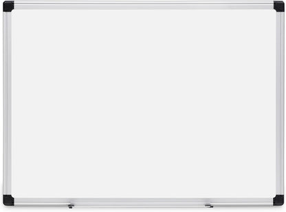 Magnetic Dry Erase Whiteboard, 24"W x 18"H, Aluminium Frame, Silver/White
