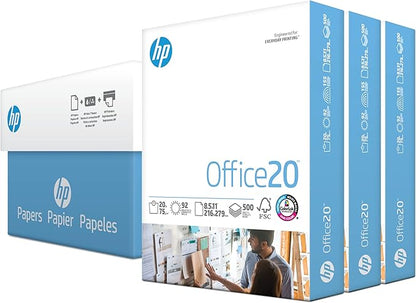 HP Printer Paper | 8.5 x 11 Paper | Copy &Print 20 lb | 1 Ream Case - 500 Sheets| 92 Bright | Made in USA - FSC Certified | 200060