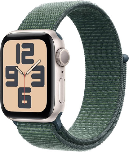 Apple Watch SE (2nd Gen) [GPS 40mm] Smartwatch with Starlight Aluminum Case with Starlight Sport Band S/M. Fitness and Sleep Trackers, Crash Detection, Heart Rate Monitor, Retina Display
