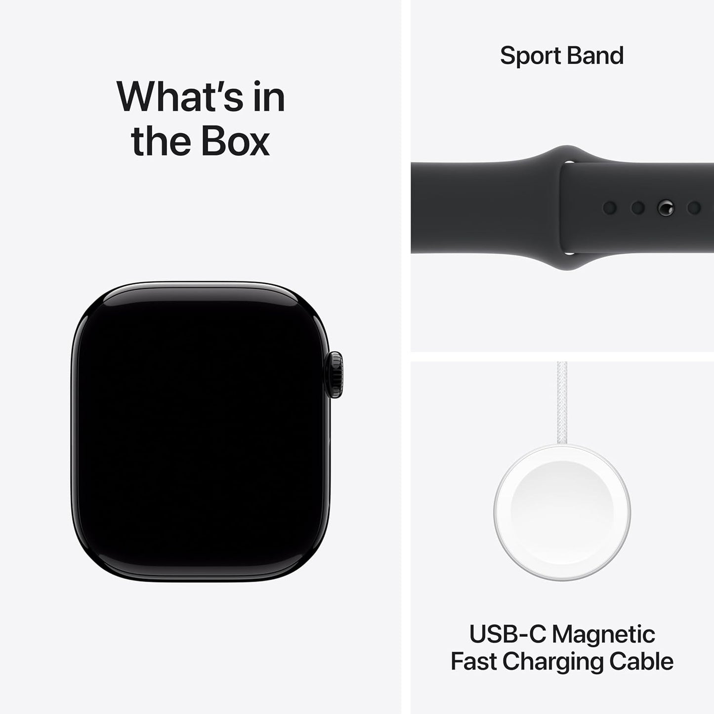 Apple Watch Series 10 [GPS + Cellular 46mm case] Smartwatch with Jet Black Aluminium Case with Black Sport Band - M/L. Fitness Tracker, ECG App, Always-On Retina Display, Water Resistant