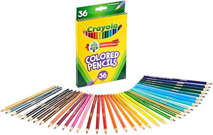 Crayola Colored Pencils (36ct), Kids Pencil Set, Back to School Essentials, Must Have Classroom Supplies for Kids, Pre-Sharpened Coloring Book Pencils, 3+