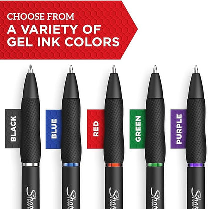 Sharpie S-Gel Gel Pens Drawing Pens Gel Ink For Journaling Writing Coloring Medium Point (0.7Mm) Black Ink Pen 36 Count