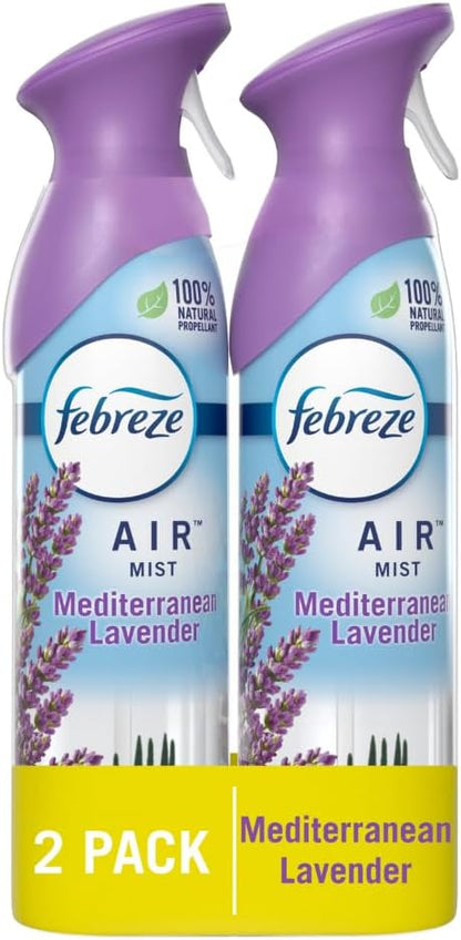 Febreze Air Mist Air Freshener Spray, Odor-Fighting Room Spray, Air Fresheners for Home and Bathroom and Kitchen, Aerosol Can, Gain Island Fresh Scent, 8.8oz, 2 Count