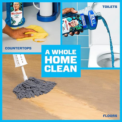 Mr. Clean All Purpose Cleaner, Floor Cleaner for Mopping Home, Bathroom, & Kitchen, Cleaning Liquid for Mop & Bucket, Cleaning Supplies, Multi-Surface Dilutable, Unstopables, 41oz