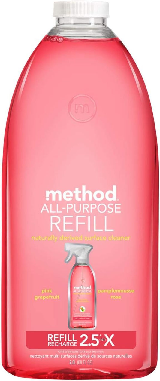 Method All-Purpose Cleaner Refill, Pink Grapefruit, 68 Fl Oz